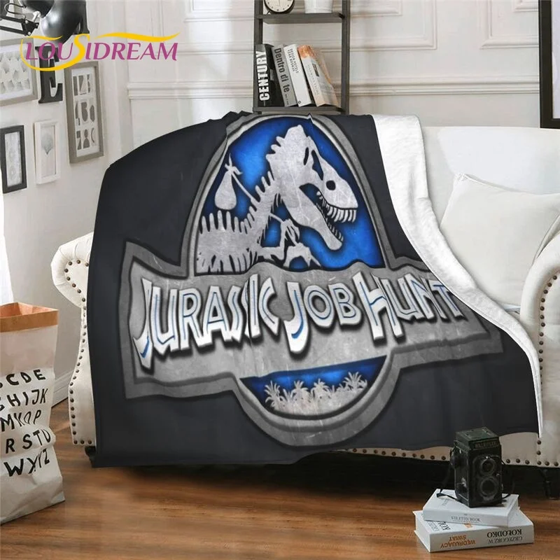 Jurassic Park Blanket Flannel Blanket Super Soft Fleece Dinosaur Throw Blanket Warm Blanket for Bedroom Sofa TV Blankets Gifts