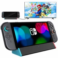 Estación de acoplamiento de TV portátil para Switch 2 (2025), con adaptador HDMI 4K @ 120Hz/puerto tipo C/puerto USB/100W accesorios de juego de carga