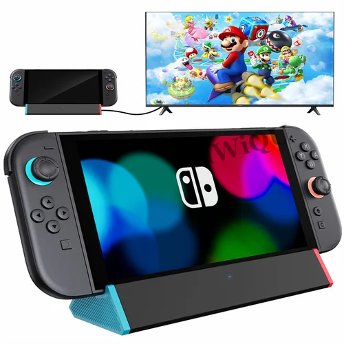 Estación de acoplamiento de TV portátil para Switch 2 (2025), con adaptador HDMI 4K @ 120Hz/puerto tipo C/puerto USB/100W accesorios de juego de carga