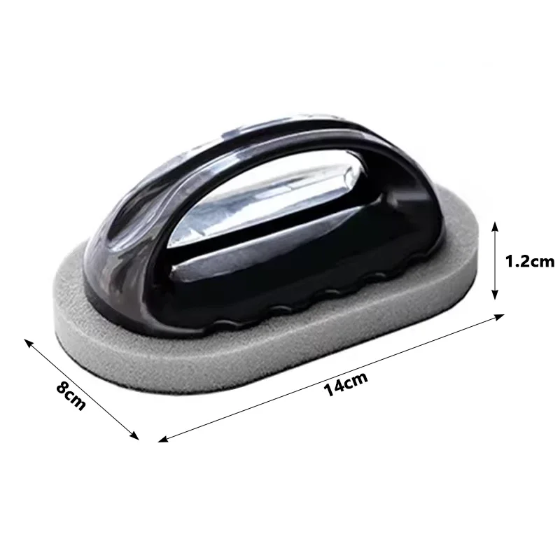 فرشاة إسفنجية الصنفرة السحرية الأكثر مبيعًا 2025 - إزالة التلوث غير الكيميائي، مثالية لصدأ حمام المطبخ، مقبض مريح لسهولة الاستخدام