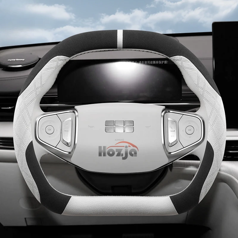 

Suede Leather Car Steering Wheel Cover for Geely Galaxy E5 2023 2024 2025 Car-styling Auto Accessories