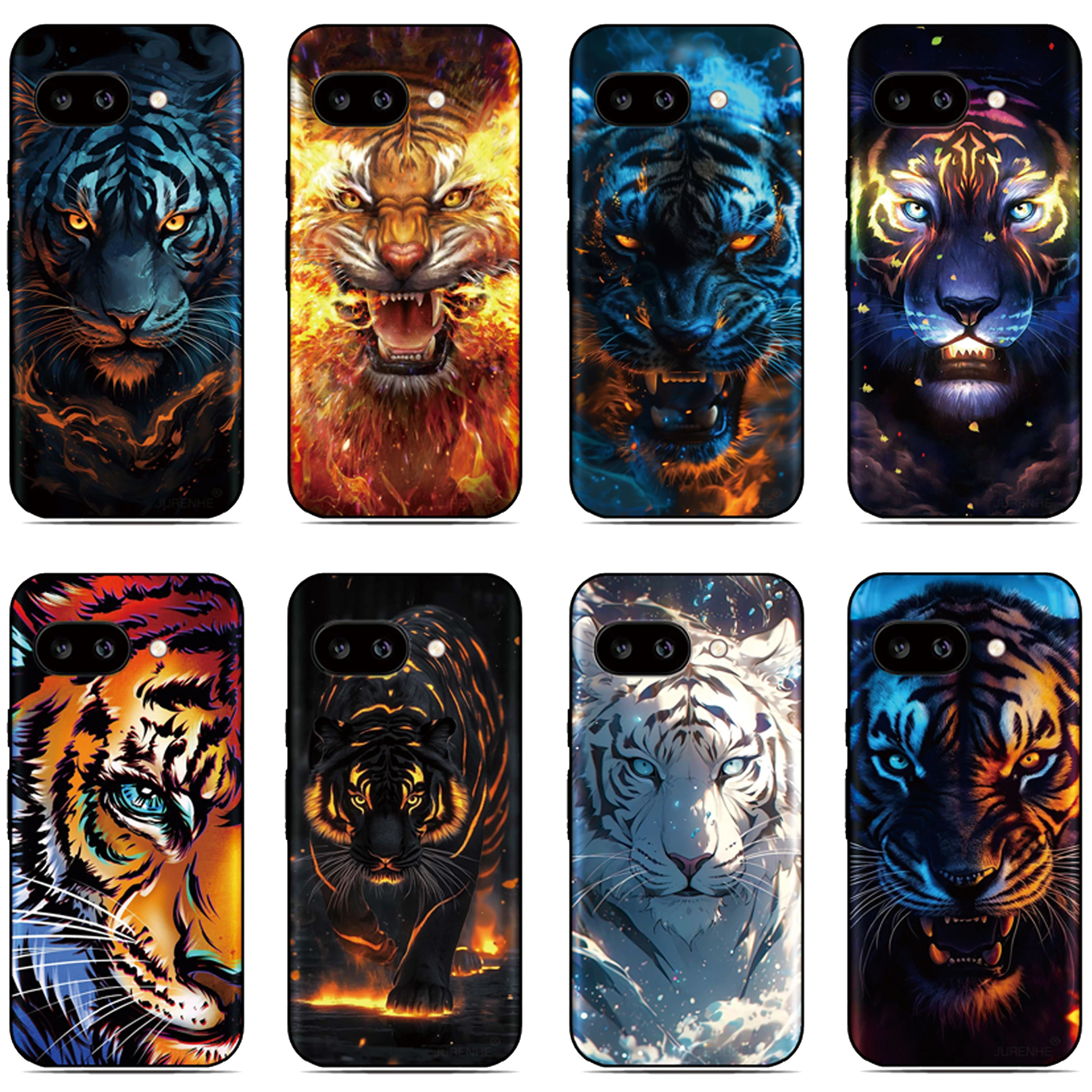 Picture Tiger Phone Case For Samsung Galaxy A57 A37 A27 A07 A16 A17 4G A36 A56 5G A53 A54 A35 A26 A41 A10 A22 A14 A04s Cover