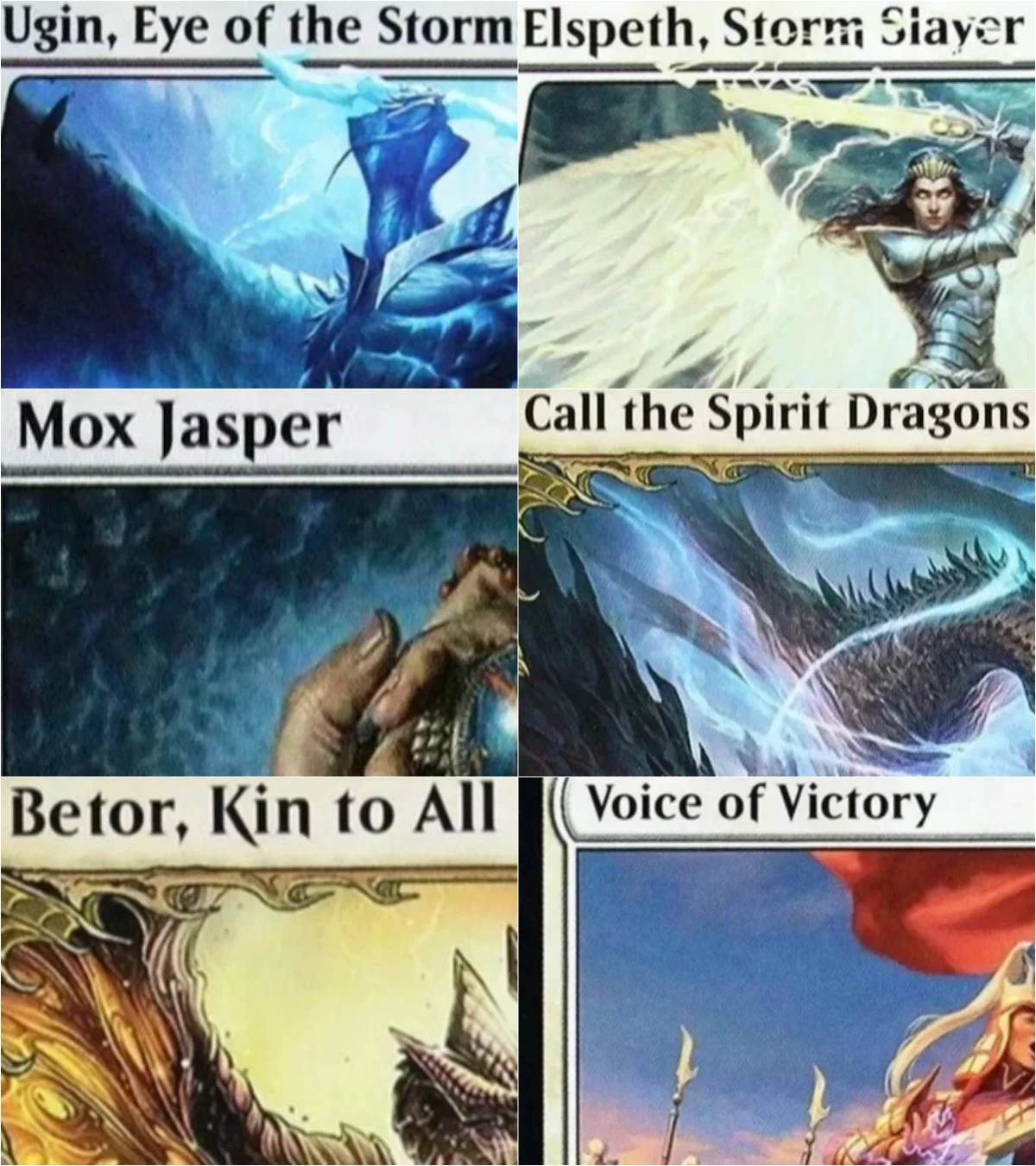 mox jasper /ugin Eye of the Storms/Elspeth Storm Slayer'  Custom Cards Proxy Top Quality Playing Board Trading Cards
