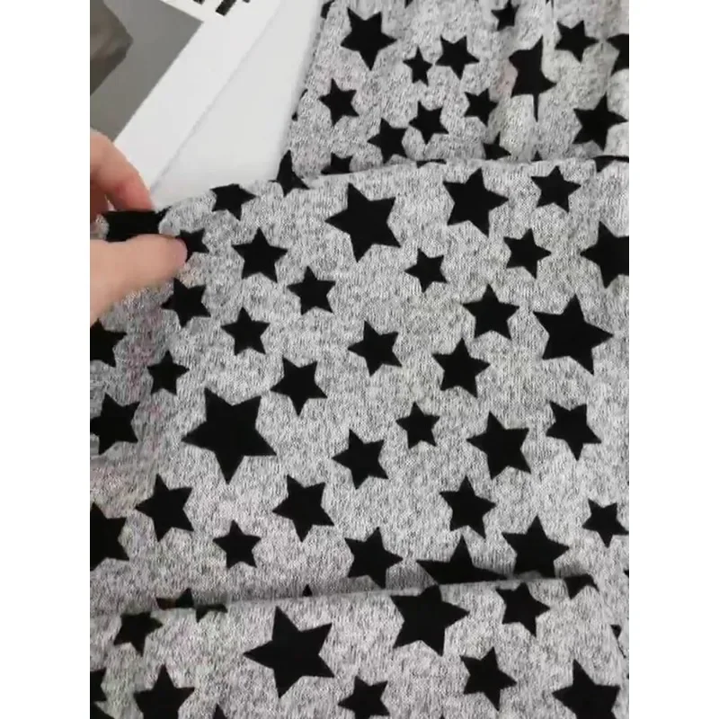 Pants Loose Comfort Home Pants Star Soft Refreshing Can Be Worn Outside Extra Large  Summer 40-150 KG Thin Pupil Female Pajama