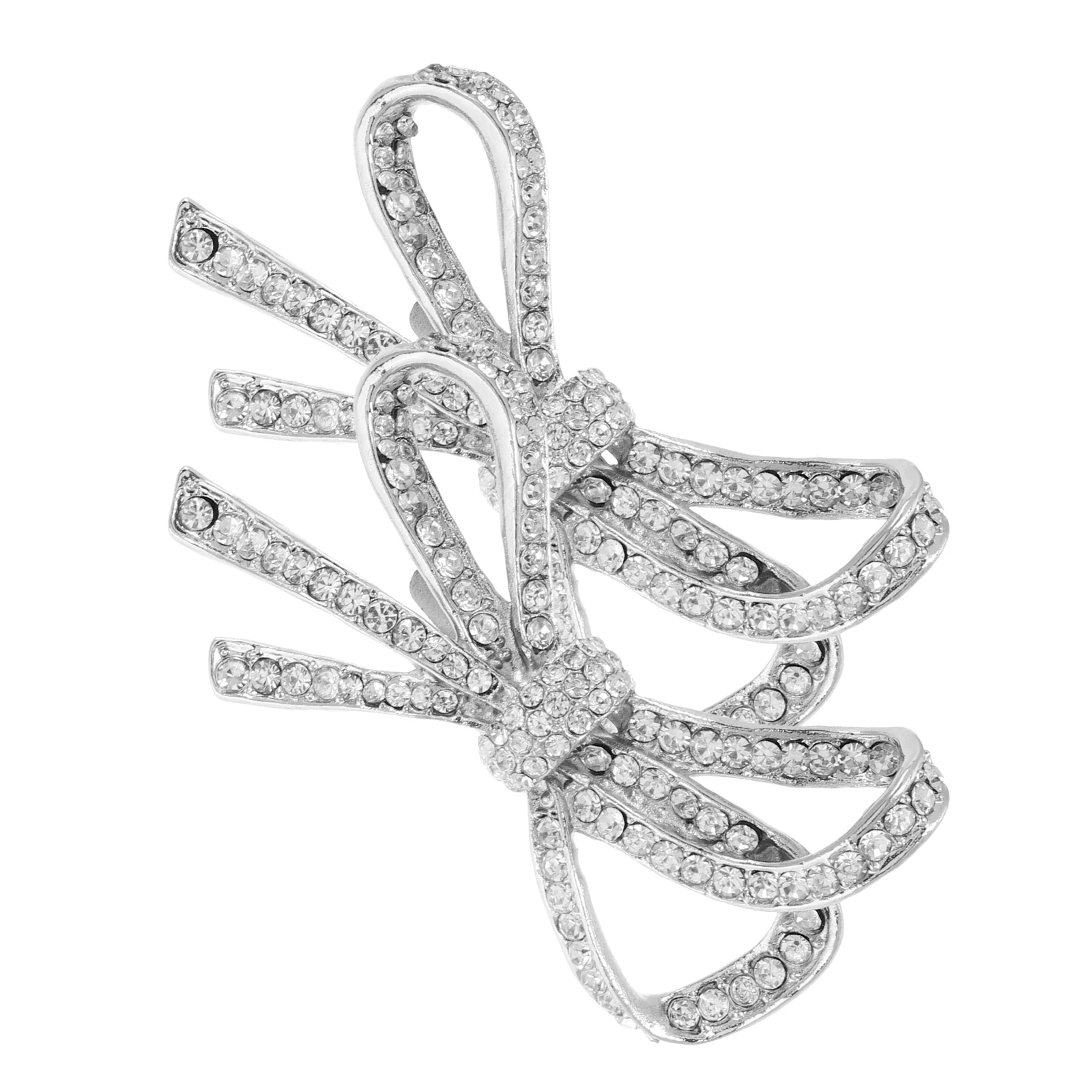 

1 Pair Detachable Rhinestone Shoe Clips High Heel Accessories Crystal Bowknot Decorative Buckle Wedding Evening Shoes