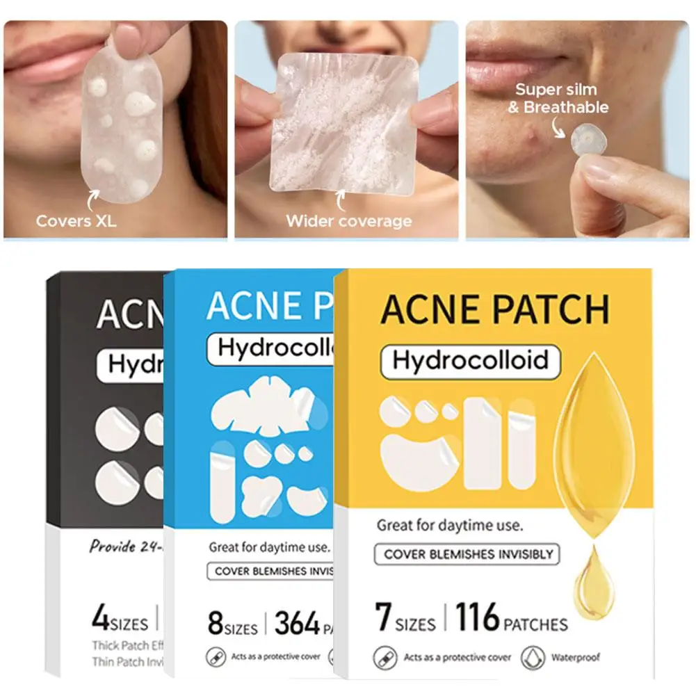 Acne Patch Mild Non-irritating Lightens Acne Hydrocolloid Acne Stickeres For Forehead Cheek Back Blackheads Closed Comedones