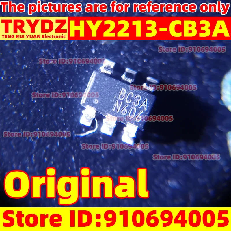 200-10pcs Original New HY2213-CB3A SOT23-6 silk screen: BC3A lithium battery protection surface mount transistor