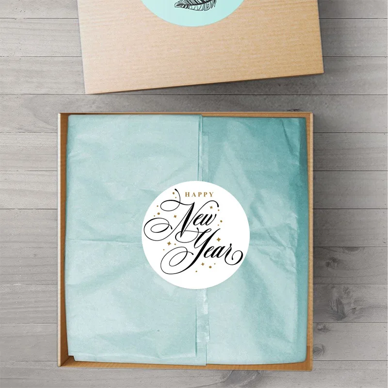 クリスマス用の粘着ラベル,1インチ,防滴,キャンディー,新年,ギフトボックス,ベーキング用のシーリングラベル,500個