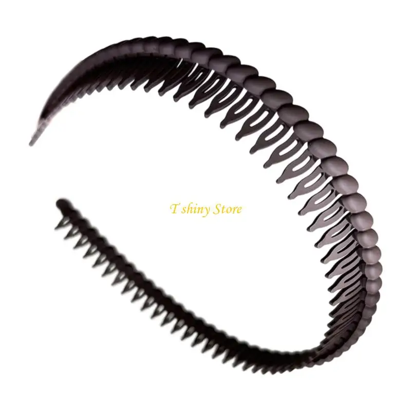 N58F Banche plastica ondulata per donne con denti lunghi pettine per presa anti -slitta