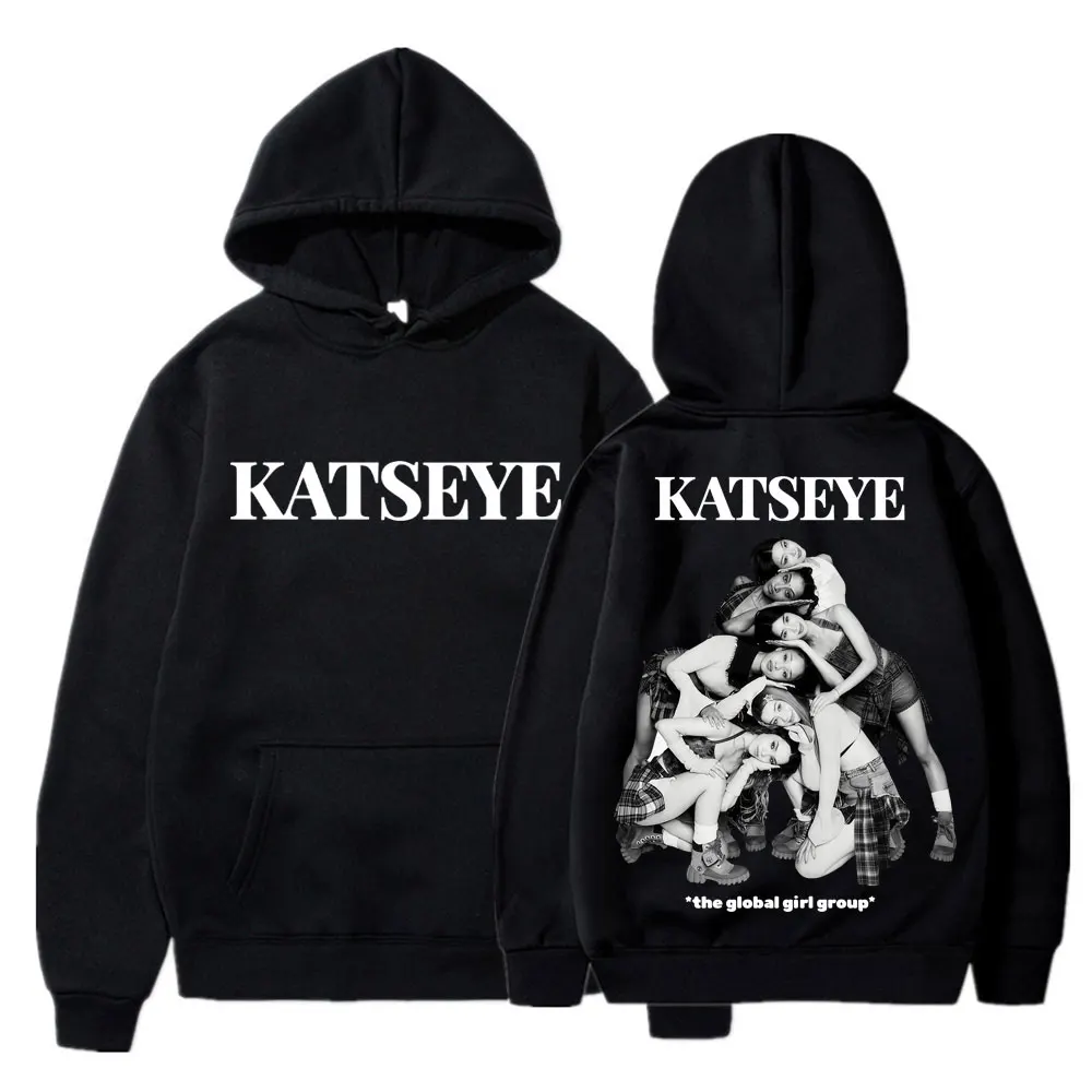 Kpop Gruppe Katseye Grafik Hoodie Mode Vintage Männer Frauen Koreanische Langarm Übergroßen Fleece Casual Trainingsanzug Streetwear Geschenk – Detail 5