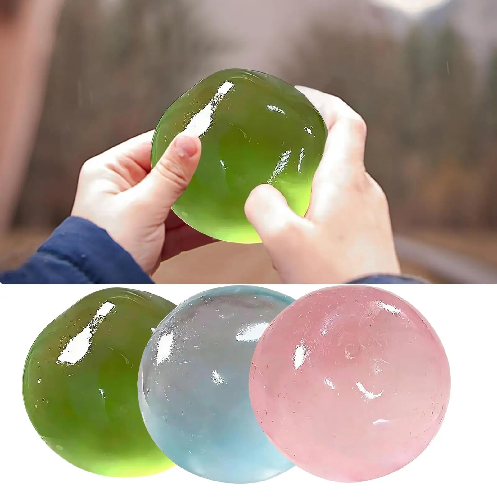 Coconut oil slow-rebound squeeze ball Coconut oil stress ball Cute Translucent Coconut Oil Squeeze Ball  Stress Relief Toy