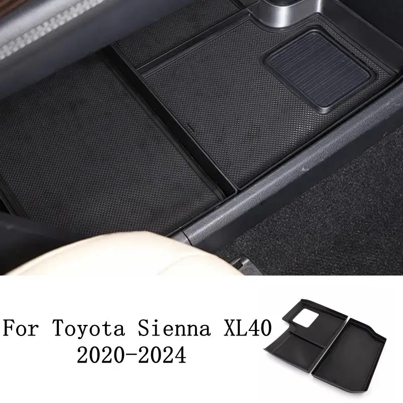 

Car Center Console Armrest Box Insert Tray For Toyota Sienna XL40 2021-2022 Console Storage Glove Box Organizer Black