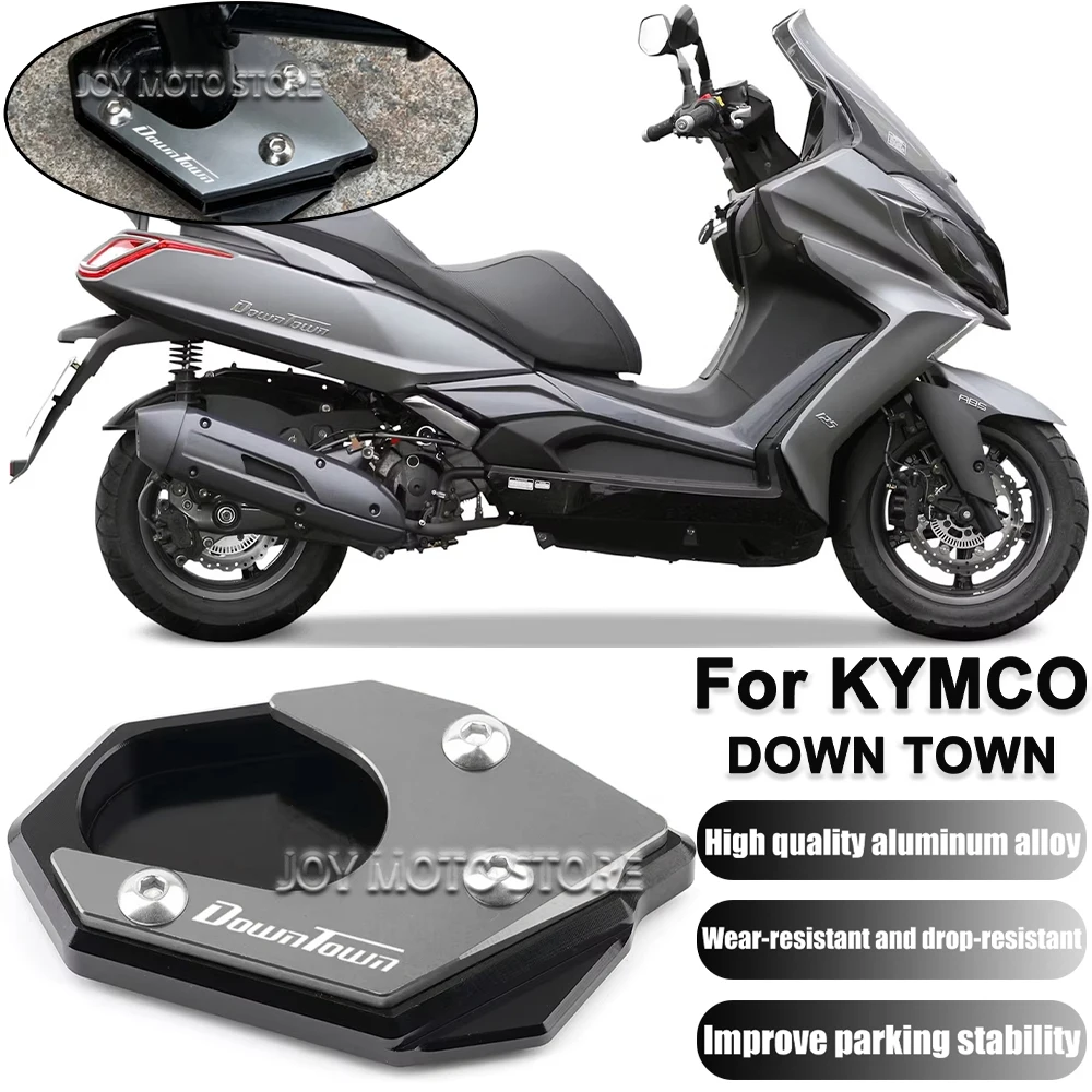 

For Kymco Down Town 350 300i 125 200 Motorcycle Kickstand Foot Side Stand Extension Pad Support Plate