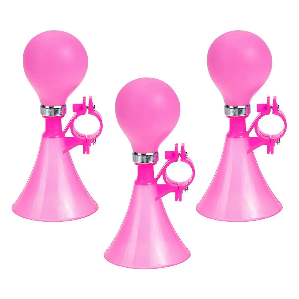 

3 Pcs Pink Bicycle Air Horns Durable Bike Horns for Adults Teenagers Mountain Road Bikes Handlebar Loud Clear Sound Cycling Horn