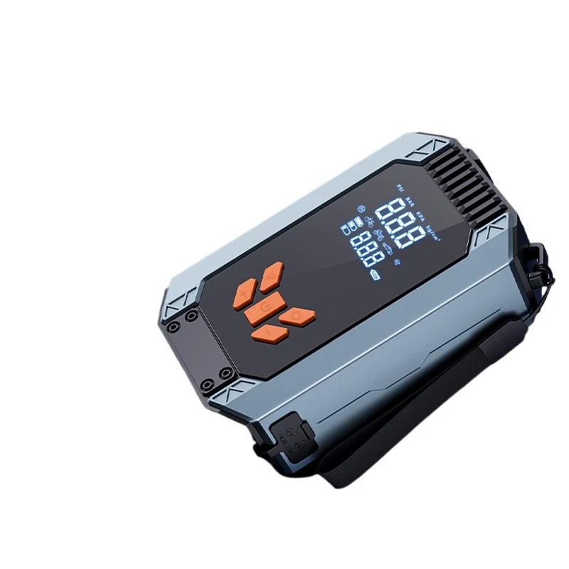 Car-mounted Wireless Air Pump, Portable Car Emergency Power Supply, Integrated Automatic Tire Inflator.