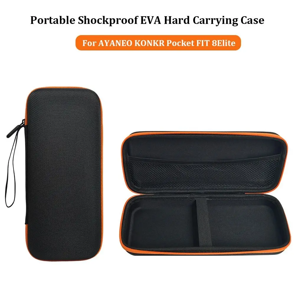 حقيبة حمل مقاومة للخدش حقيبة تخزين صلبة من مادة EVA واقي شاشة مقاوم للرذاذ لجيب AYANEO KONKR FIT 8Elite