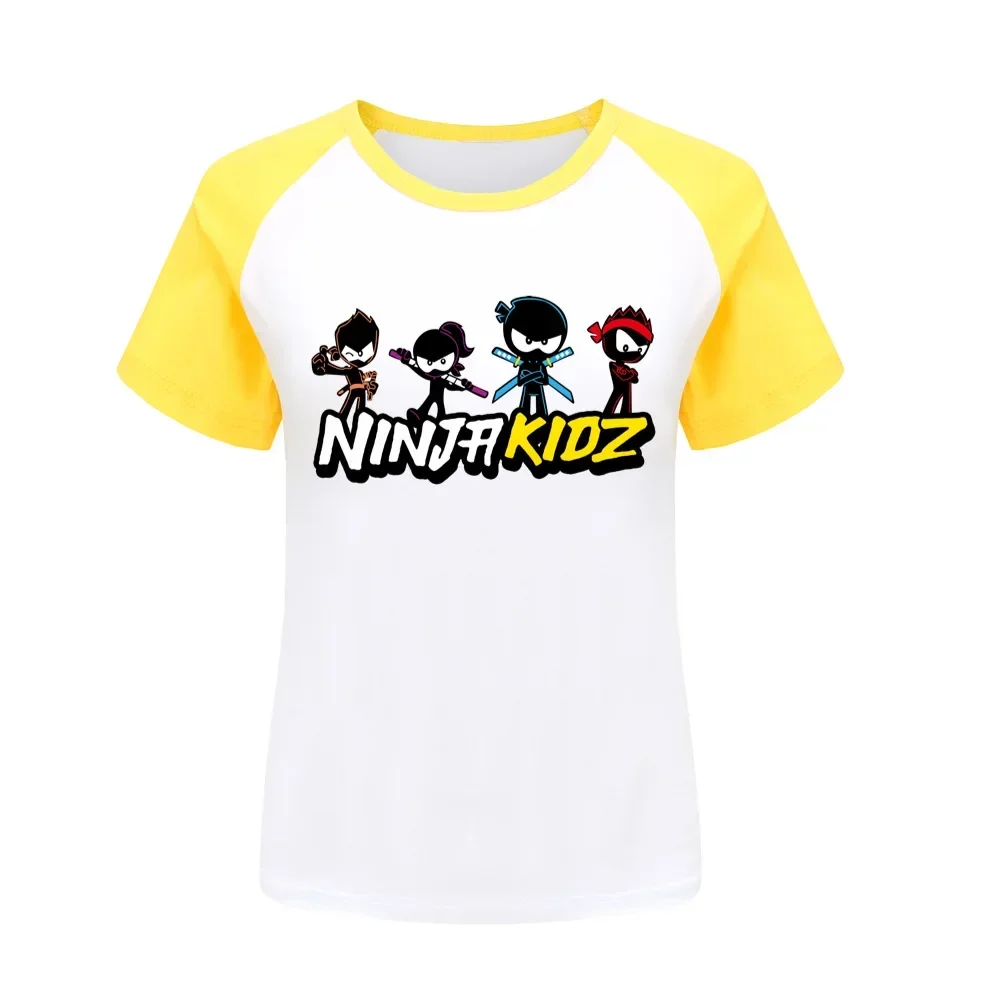 Boys T Shirt Summer NINJA KIDZ 3D Printed T-shirt Kids Funny Harajuku Fashion Top Boys&Girls Tee Tops 2-16 Years