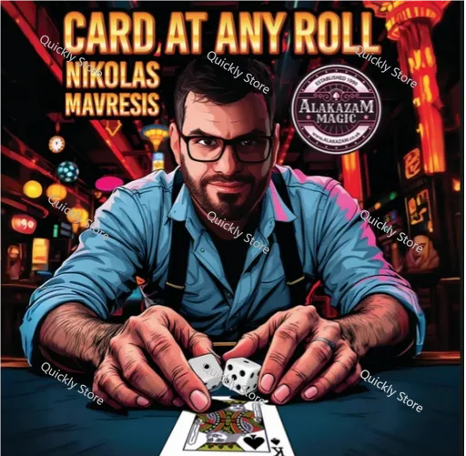 2025 Card At Any Roll by Nikolas Mavresis  -Magic tricks (Instant Download)