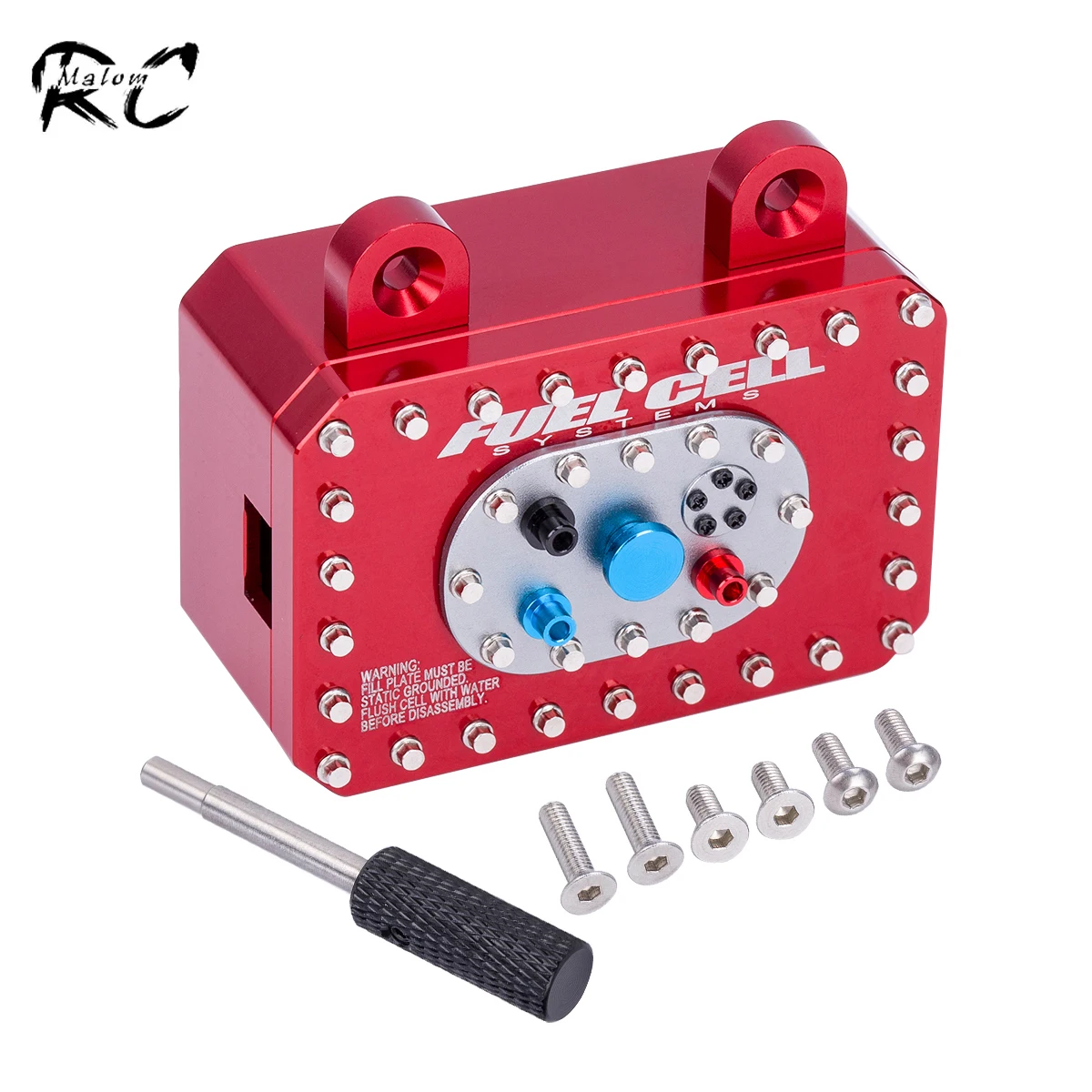 CNC Machined Aluminum Scale Fuel Cell Receiver Box 60*40*26mm for 1/10 RC Car Crawler SCX10 Capra RR10 TRX4 TRX6 VS4-10