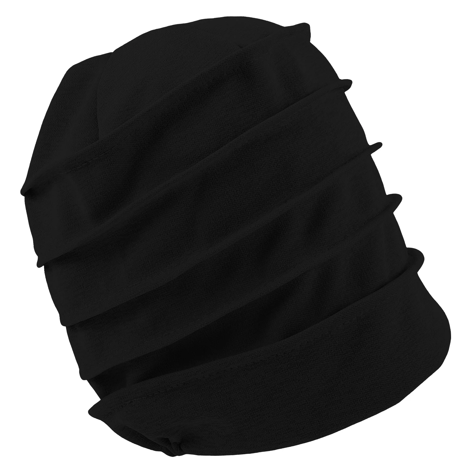 

Women's Pile Cap Cotton Chemo Turban Headwear Has Elastic Hair Wrap Loss Sleep Cooking Breathable