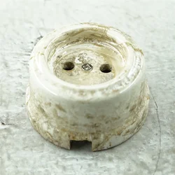 Surface Mounting Germany Retro Vintage Ceramic Porcelain Electrical Wall Socket