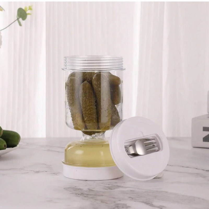 Pickles Jar with Liquid Separator 5
