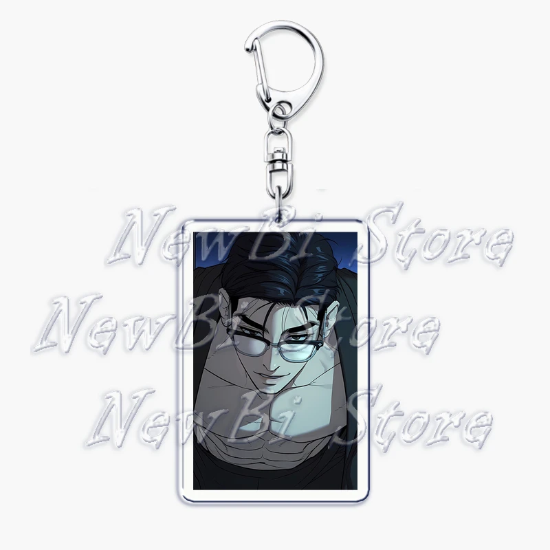 Korean Manga BL Manwha Jinx Keychain for Accessories Bag Yaoi Boys Love Joo Jaekyung Kim Dan Key Chain Keyring Jewelry Fans Gift