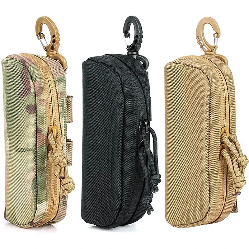 Durable Eyeglasses Bag Outdoor Hunting Sunglasses Case Molle Tactical Glasses Pouch Goggles Storage Box Men Shades Case