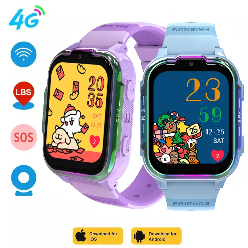 

Safety protection Kids GPS WIFI Video Call SOS Waterproof Child For Xiaomi Smartwatch Camera Monitor Tracker Location Phone Gift