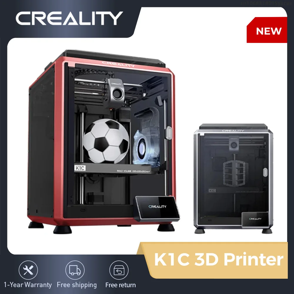 CREALITY K1C 3D Printer 600mm/S Speed with AI Camera Printing Stable Frame Auto Leveling Dual Fan Direct Cooling Drive Extruder