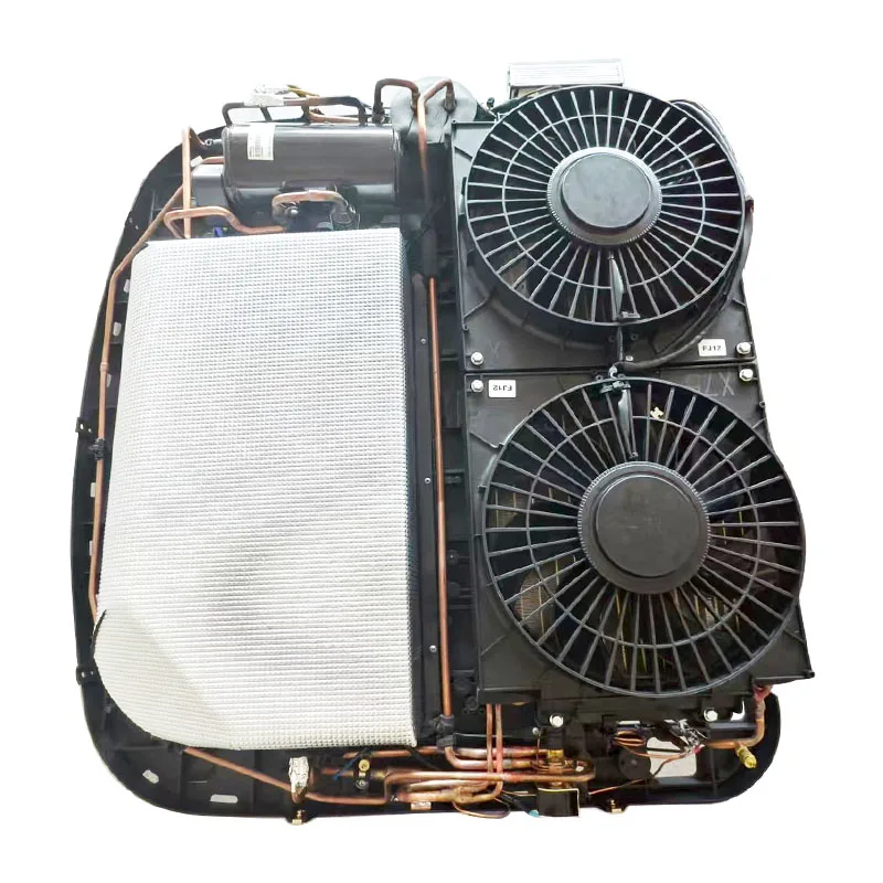 13500 BTU Copper Pipe 12v 48v RV Air Conditioner With Heat Pump Non-ducted Commercial Vehicle Air Conditioner For Wholesale
