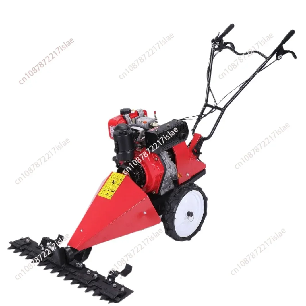 Electric start hand-push diesel lawn mower New high-power lawn mower Outdoor large harvester Wholesale