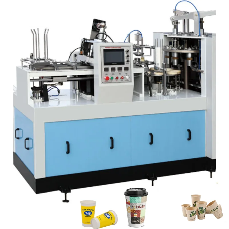 YG China Factory Cheap Paper Cup Machine Price 2 16OZ Model Fully Automatic Coffee Paper Cup Product Making Machine for Sale