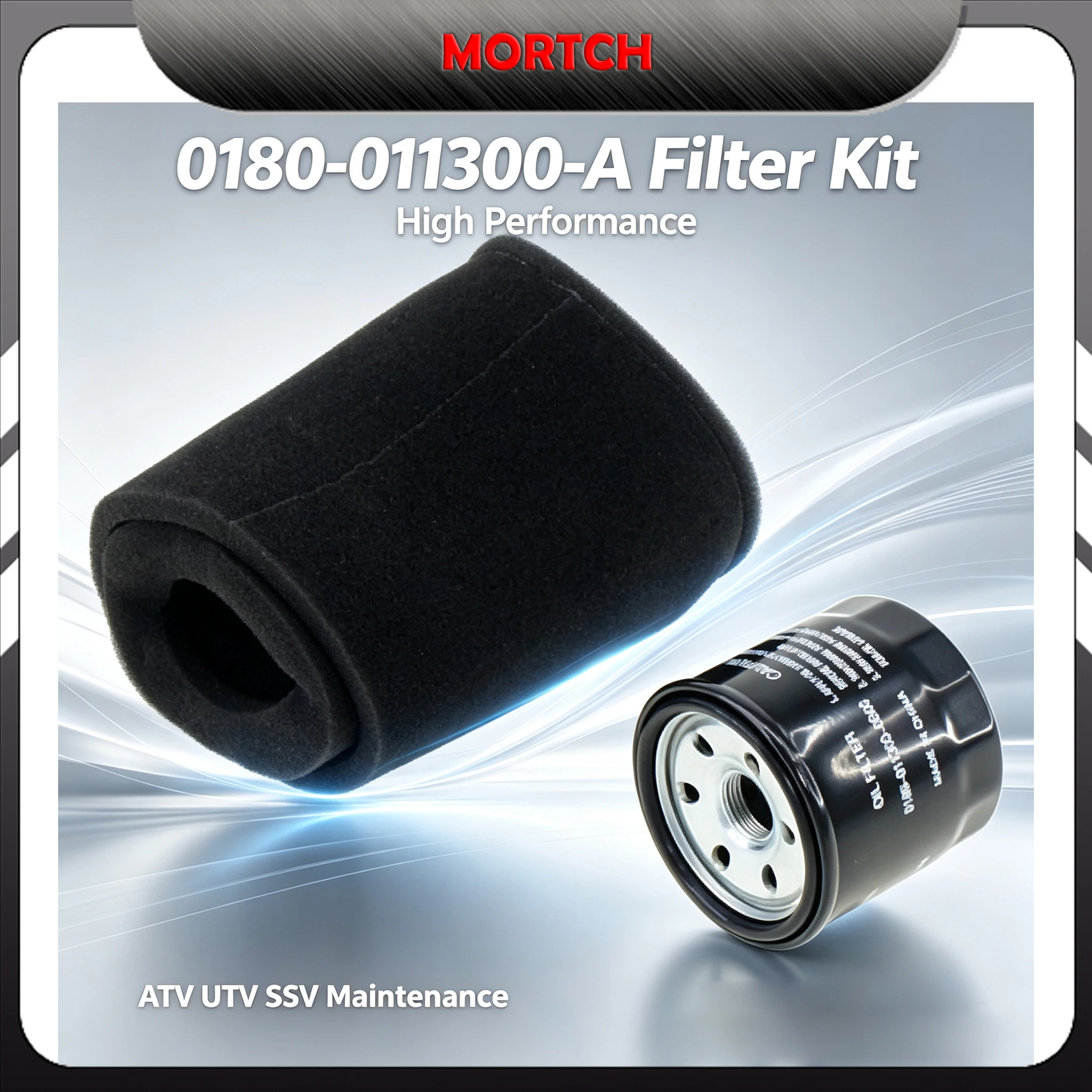 Air Filter Oil Filter Element Kit 0180-011300-A Replacement Parts Compatible With CFMoto X5 X6 CF188 CF196S ATV UTV SSV