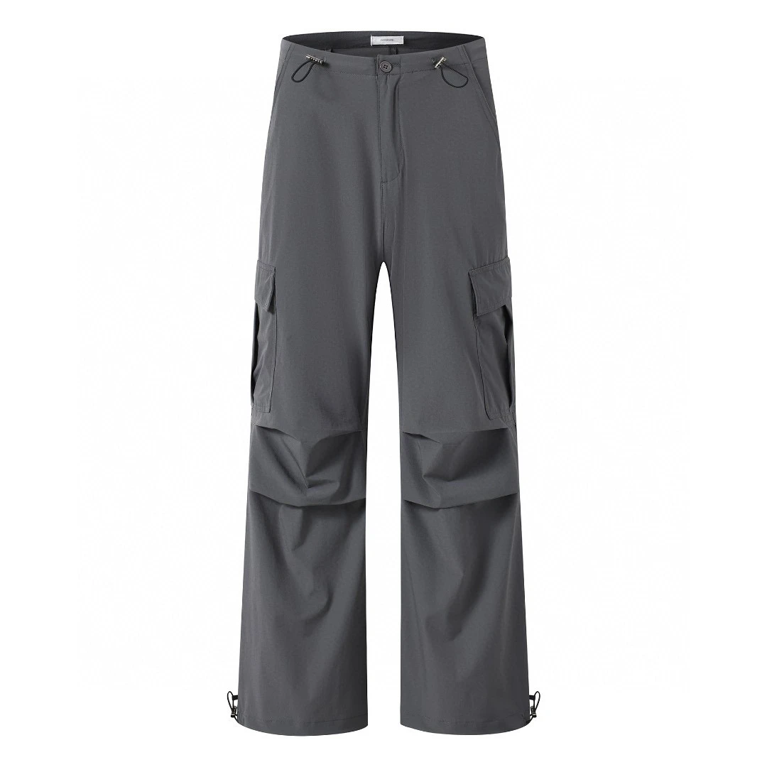 

Retro American Straight Leg ex Street Loose Drape Qui Dry Waterproof Lightweight Functional Fabric Workwear Trousers