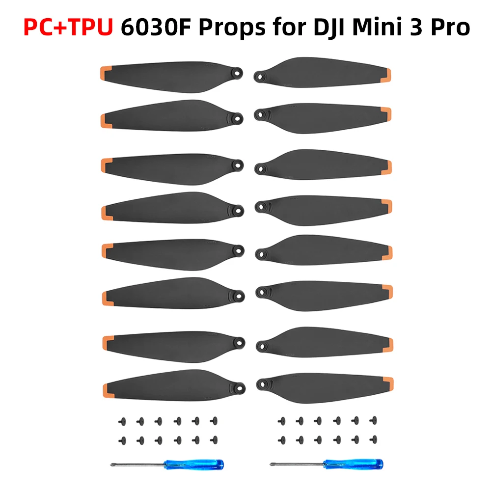 TPU Propellers for DJI MINI 3 PRO Drone Soft Tip 6030 Props Blade Replacement Light Weight Wing Fans for MINI 3 Pro Accessories