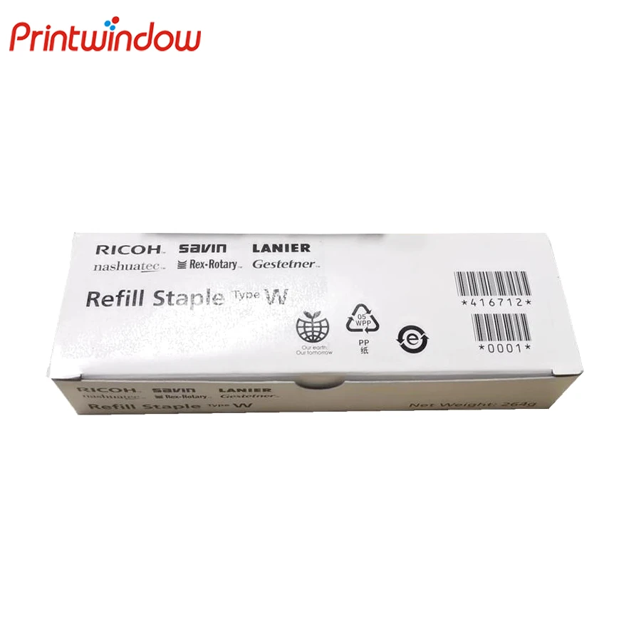 416712 Staple Type W For Ricoh SR3170 SR3240 SR3290 SR4100 SR4160 Staple Cartridge 1 Box of 4