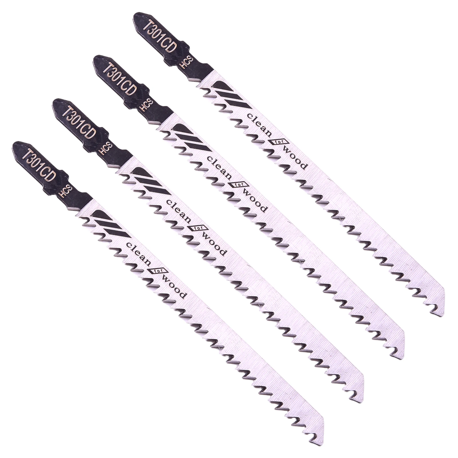 T301CD Saw Blade Black Silver Plastic Replacement Wood 5Pcs Accessories Cutting Tool Home Power Tool Reciprocating