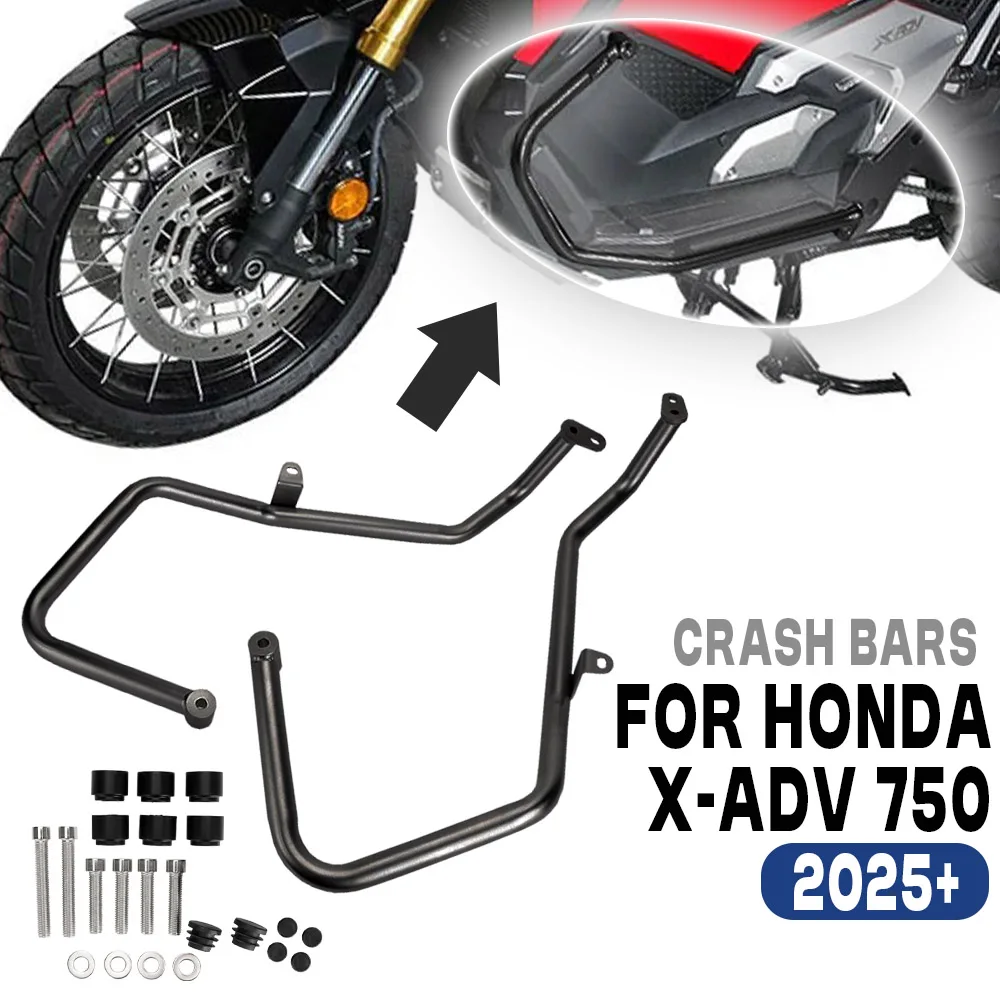 

Motorcycle Highway Freeway Crash Bars Engine Guard Bumper For Honda X-adv 750 X-ADV 750 XADV750 2025 Side Frame Slider Protector