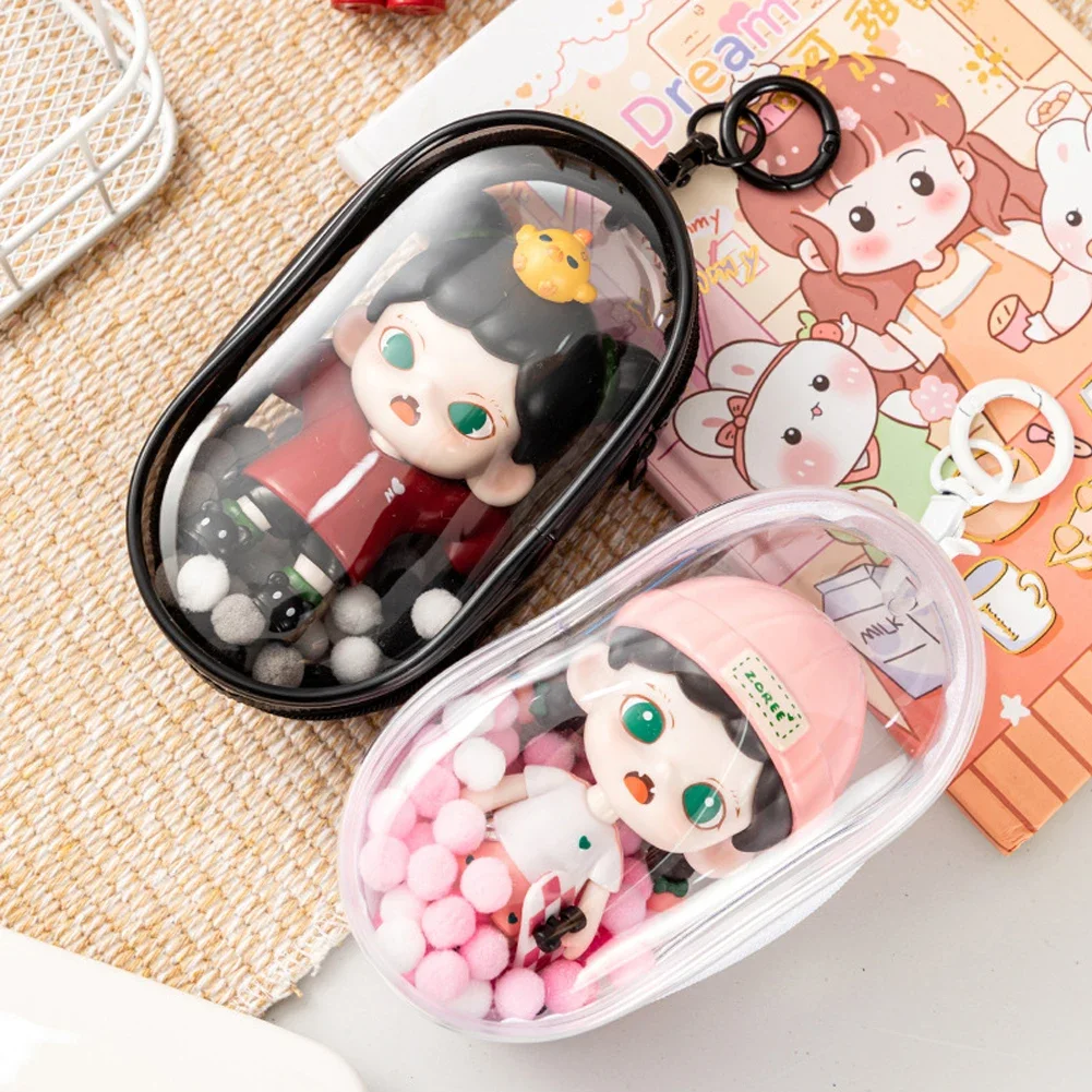 1PC Transparent Dustproof Doll Bags High Quality Storage Box Jewelry Toys Organizer Portable Storage Pouch Woma Man Mystery Box