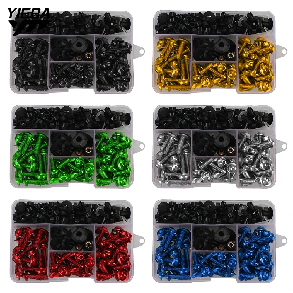 For PIAGGIO ZIP TYPHOON CITY FLY X7 X9 X10 MP3 Universal Motorcycle Accessories Complete Fairing Bolts Kit Screws Nuts