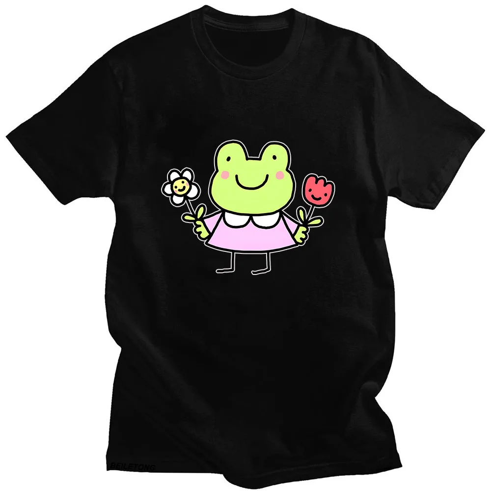 Brief Strokes Frog T Shirt 100% Cotton Summer T-shirt High Quality Printed Tees Women/men Fashion Shirts Kawaii Casual Tshirt