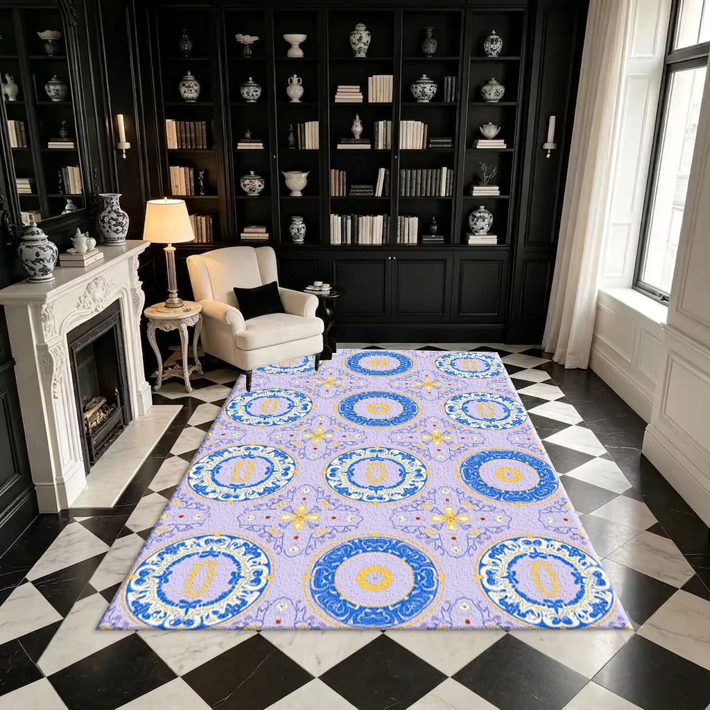 Retro Decorative Pattern Carpet Flooring Interior Decoration Large Area Carpet Suitable for Indoor Use