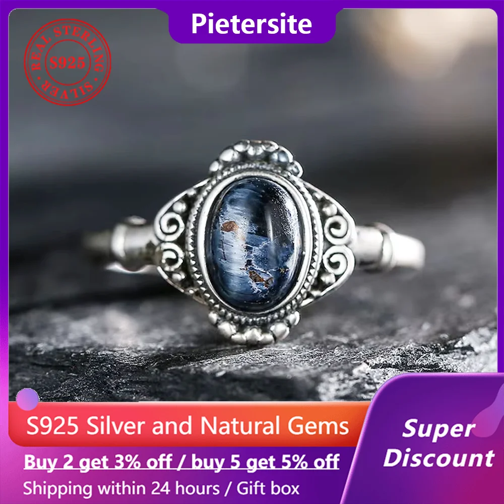 

Vintage 925 sterling silver crystal ring, with natural moonstone turquoise amethyst opal ladies' ring, wedding jewelry gift