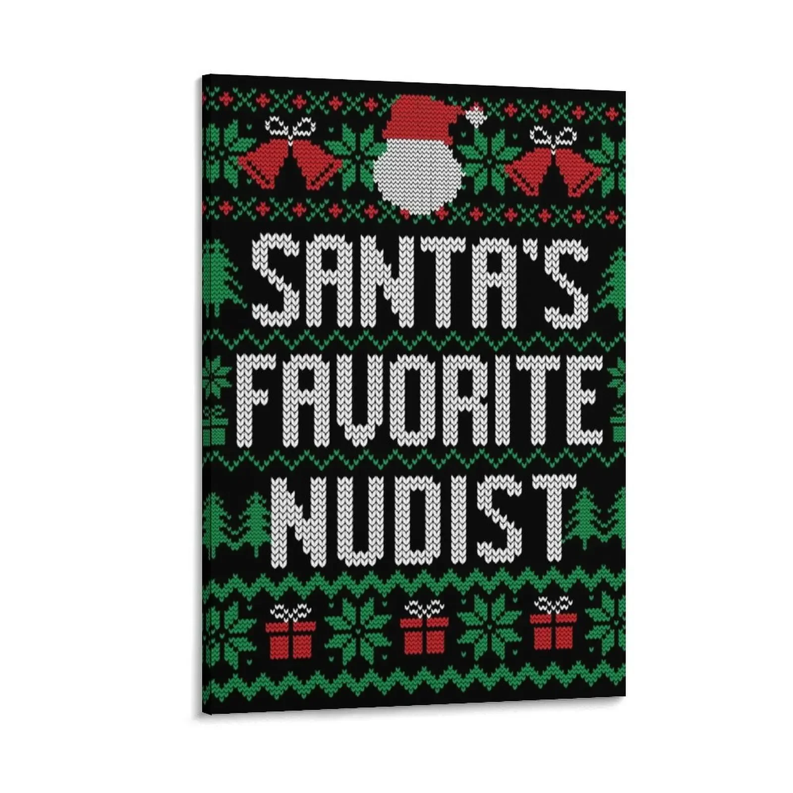 

Santa's Favorite Nudist Canvas Painting nordic home decor wall decoration painting painting