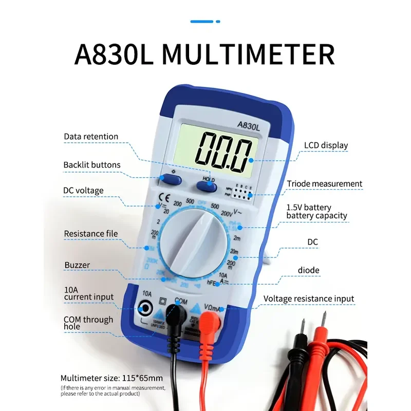 Multi-functional 23pcs Multimeter Soldering Iron Mechanical Tools Kit with Steady Soldering and Measuring Performance