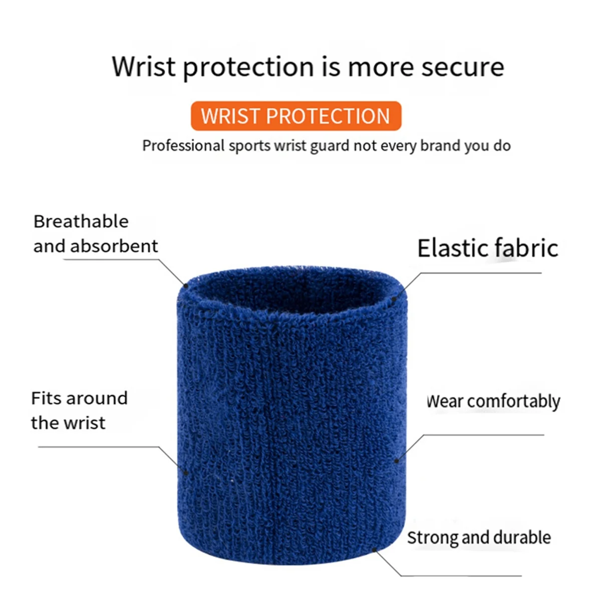 AA44M 1 Pairs Wrist Sweatband  - огляд і ціна Wristband Pair Sweat