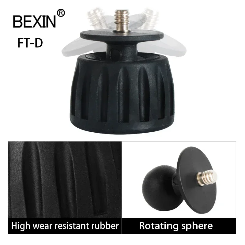 Универсальная подставка под ножку камеры 1/4 для взаимного преобразования 3/8 резиновая противоскользящая Подставка под ножку аксессуары для штатива камеры