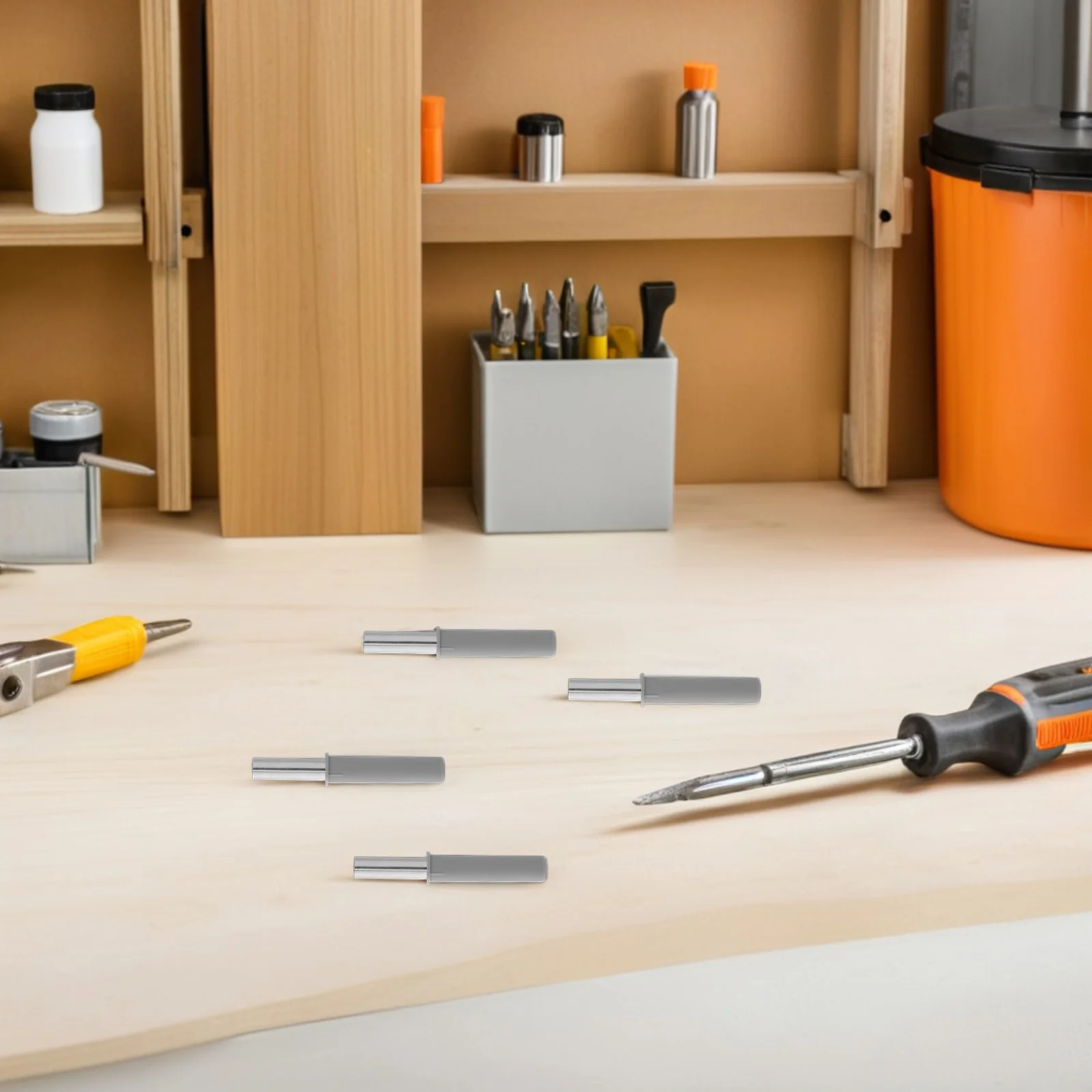 6Pcs Trash Can Damper Soft Close Hydraulic Buffer for Kitchen Drawers Cabinets Garbage Bin Lid Replacement Soft Close Damper