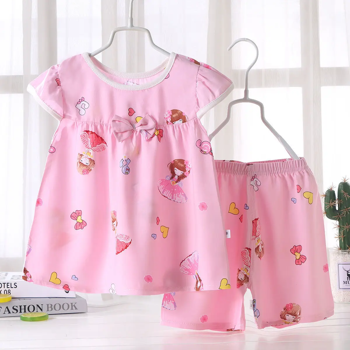 2PCS/Set Summer Baby Girl Clothes Lovely Princess Short Sleeve Tops + Shorts Cotton Girls Outfits for 0-2year Kids Clothes